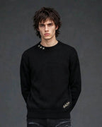 SZ-03 Star Crewneck Knit — Jet Black