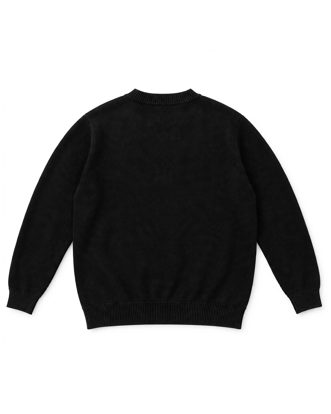SZ-03 Star Crewneck Knit — Jet Black