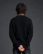 SZ-03 Star Crewneck Knit — Jet Black