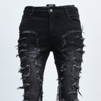 SAZI SZ-01 jean front thigh panels close-up