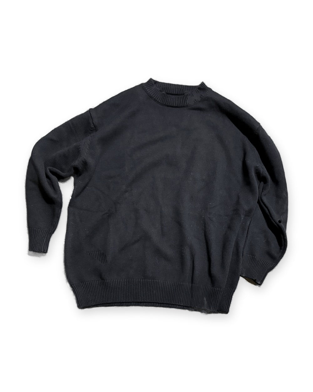 SAZI SZ-03 Star Crewneck Knit, jet black, back